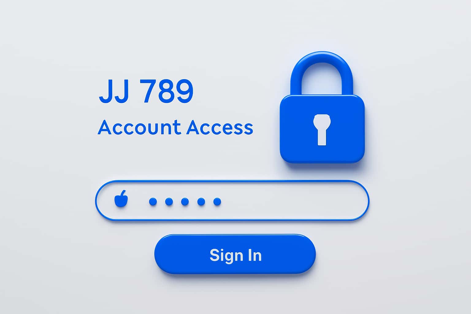 JJ 789 Account Access Interface