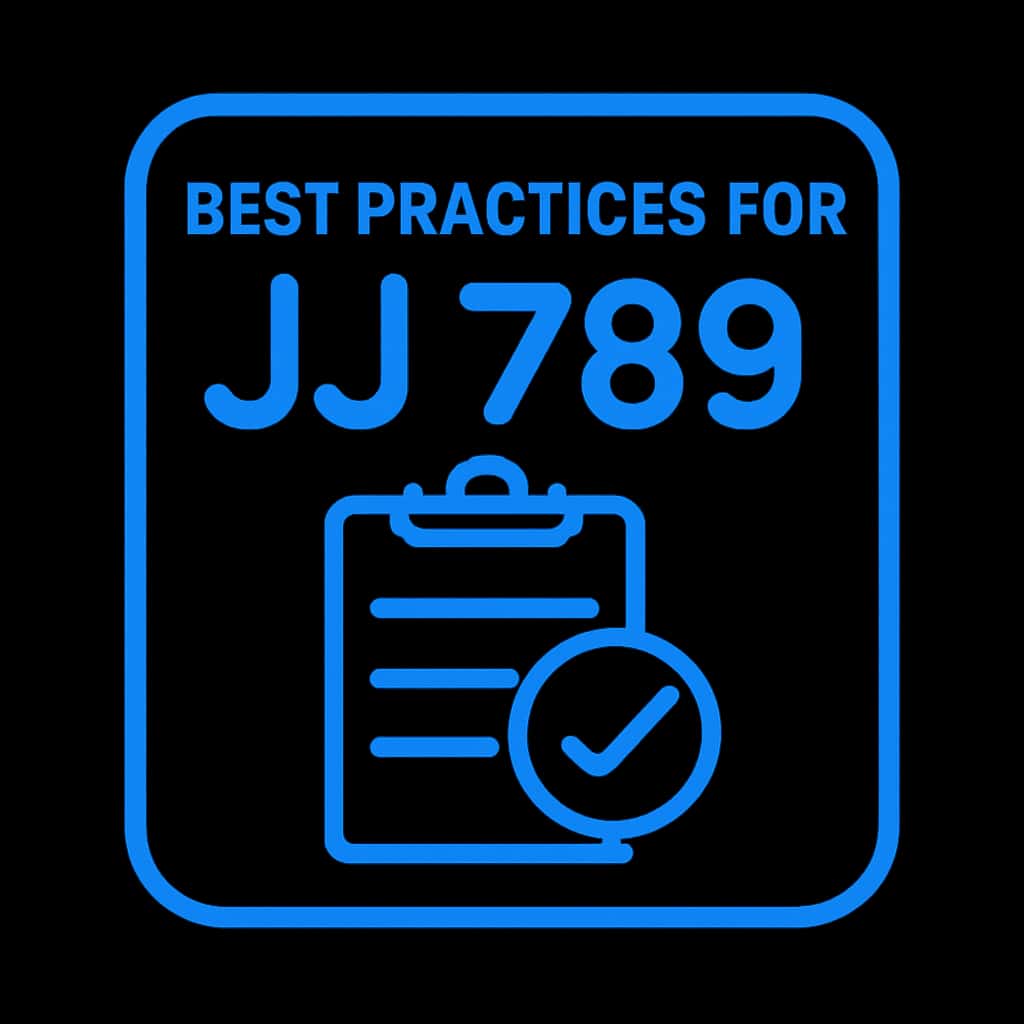 An icon representing JJ 789 best practices.