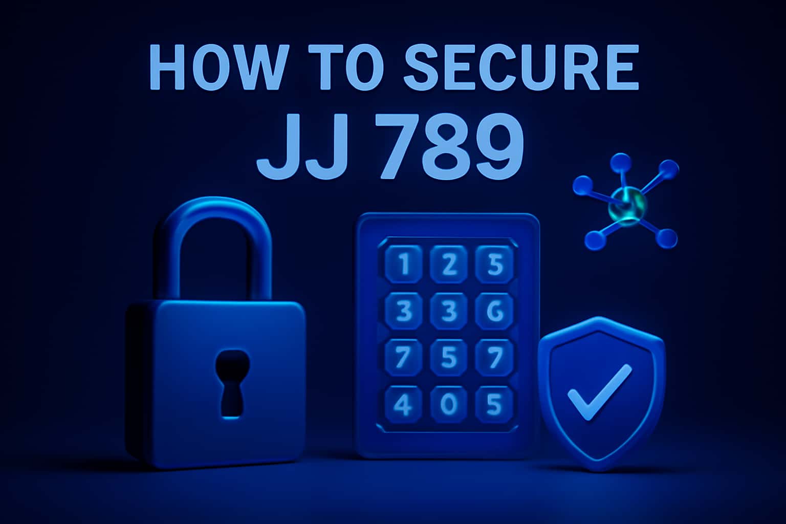An informative visual representation of securing JJ 789, with clear text.
