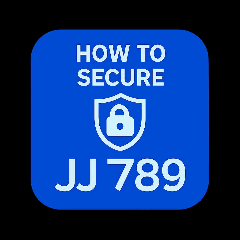 An icon representing JJ 789 security, with professional design.