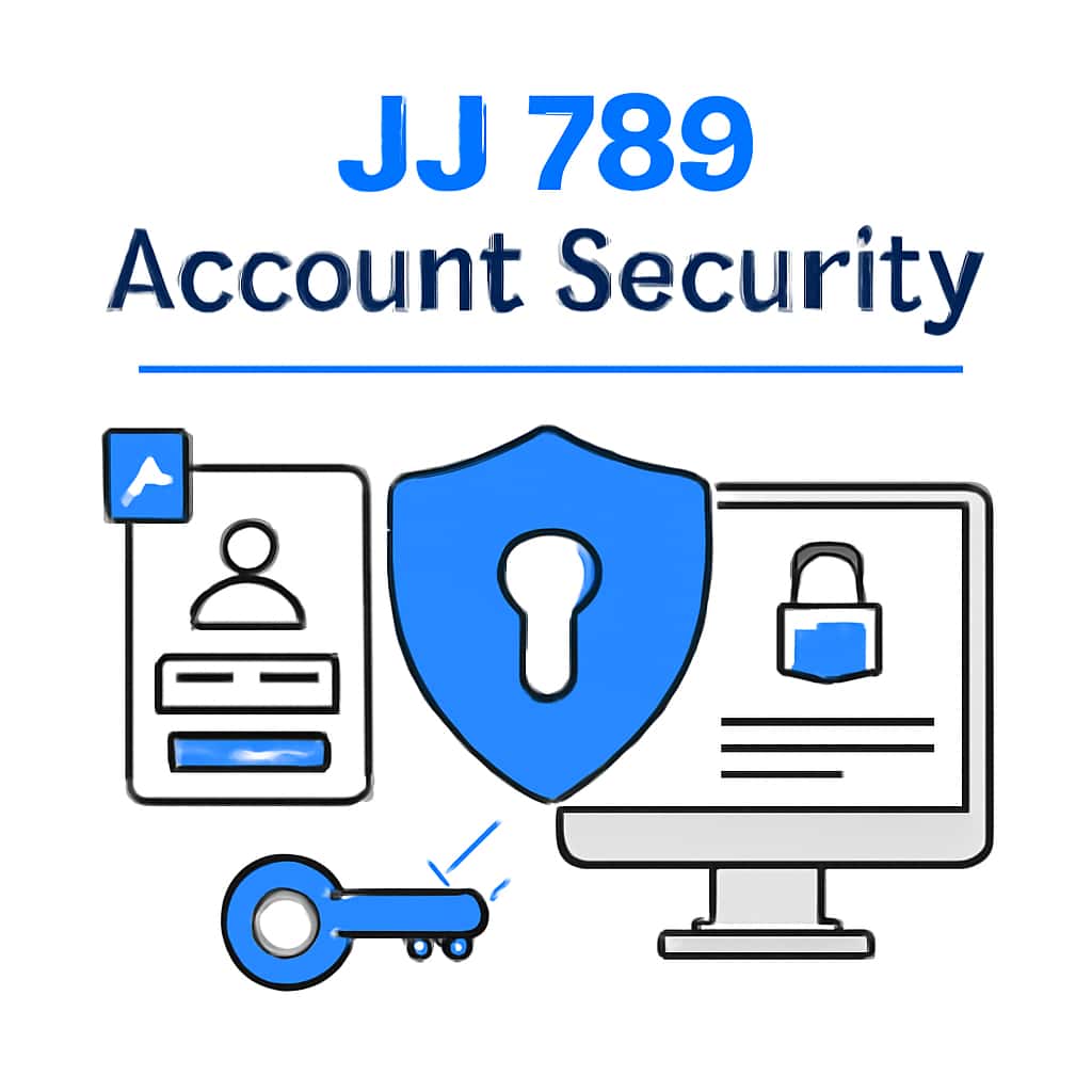 A diagram explaining JJ 789 Account Security.