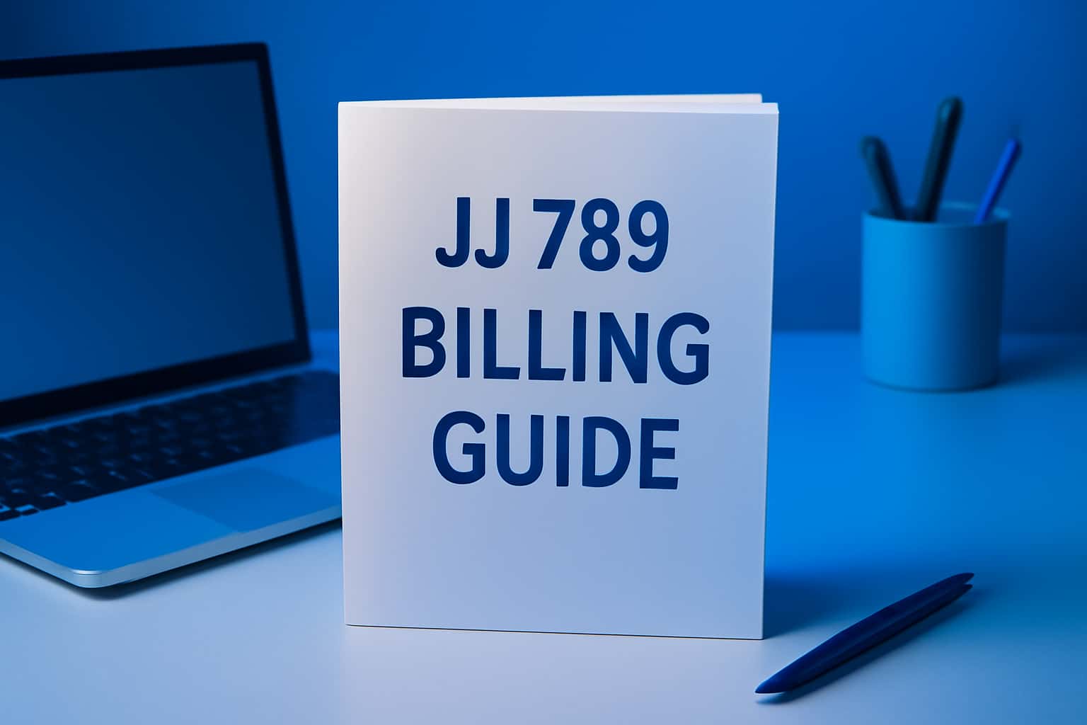 A visual representation of the JJ 789 Billing Guide with professional elements.