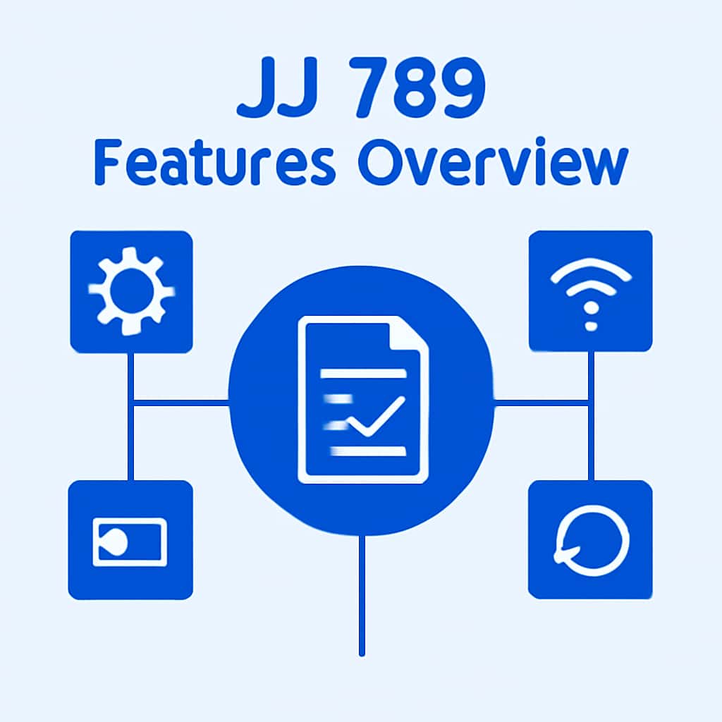 Illustration explaining JJ 789 Features Overview.