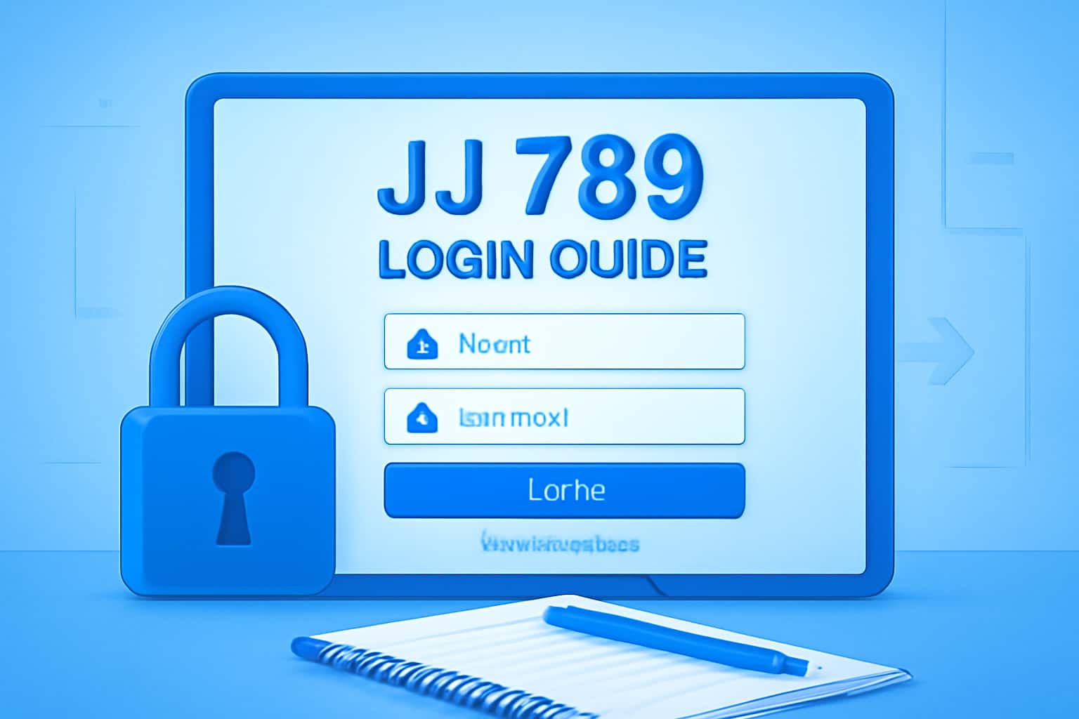 A futuristic visualization related to the JJ 789 Login Guide.
