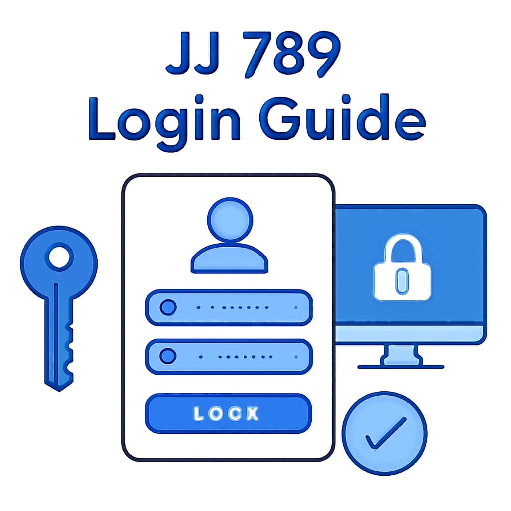 An educational illustration for the JJ 789 Login Guide.
