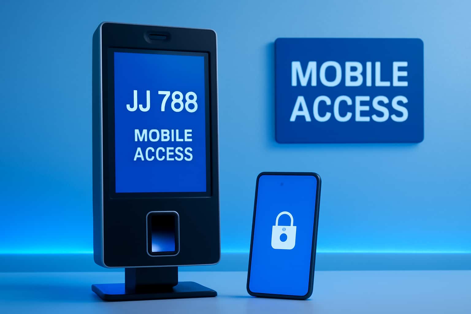 An informational graphic representing JJ 789 Mobile Access with a clear focus on device compatibility.