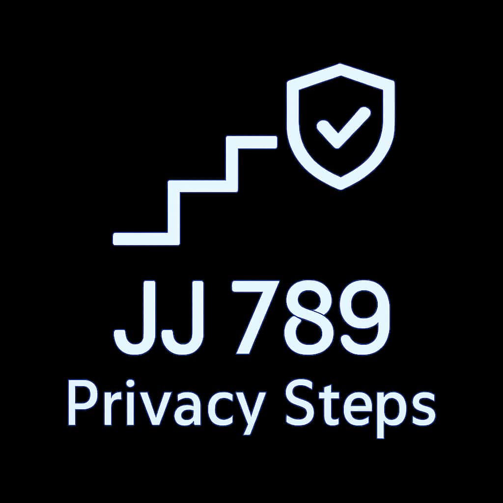 Icon representing JJ 789 Privacy Steps.