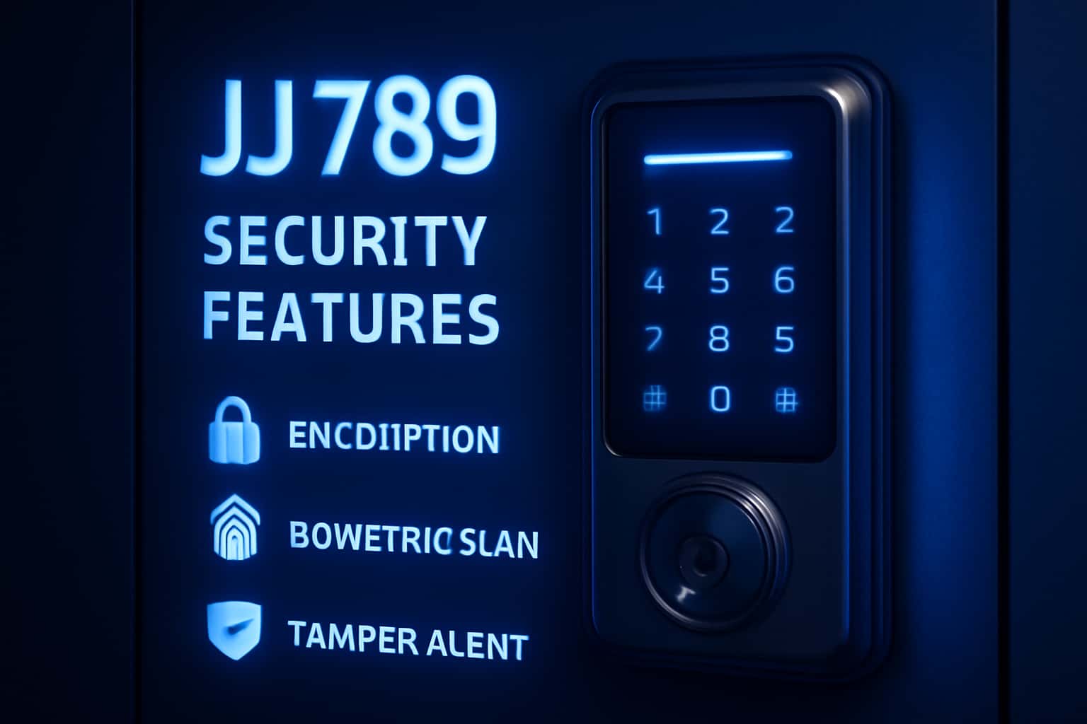 Informational scene illustrating JJ 789 Security Features.