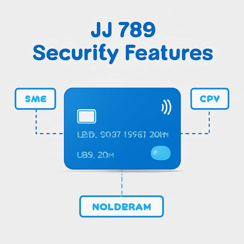 Diagram illustrating JJ 789 Security Features.