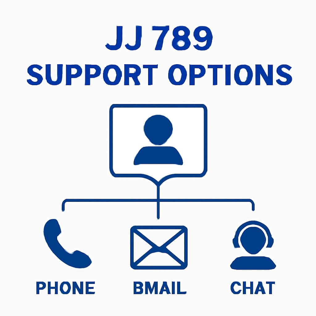 Illustration detailing JJ 789 support options