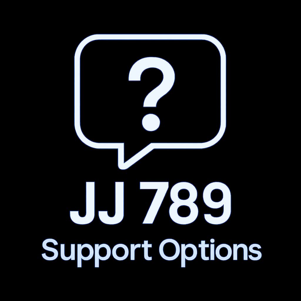 Icon representing JJ 789 support options