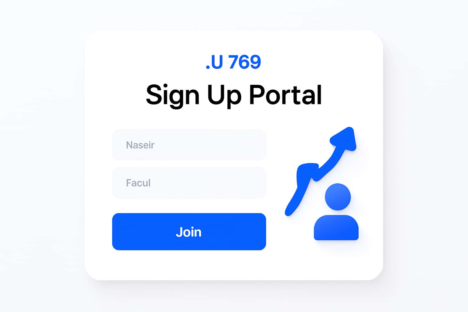 JJ 789 Sign Up Portal Interface