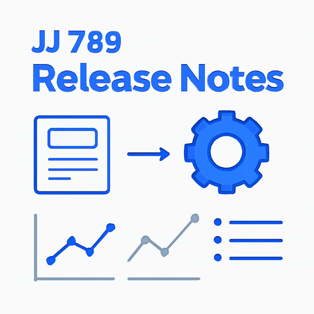 Illustration explaining the JJ 789 Release Notes section.